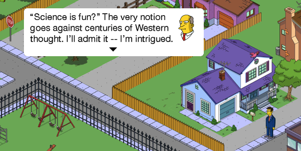 Science is Fun Simpson's Tapped Out game cropped