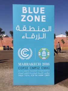 COP22 Welcome sign. Photo Credit: Irena Creed