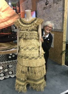 Dawn Bazely at the Fiji Pavilion in the Bonn Zone at COP23