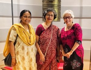 Professors Shibani Chaudhury (Visva Bharati), Joyashree Roy (Asian Institute of Technology & Jadavpur University), Dawn Bazely