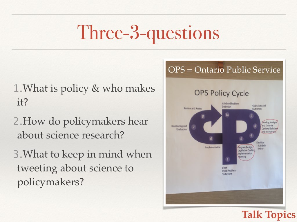 What is policy and who makes it? Slide 3 of my talk on communicating your science to policymakers