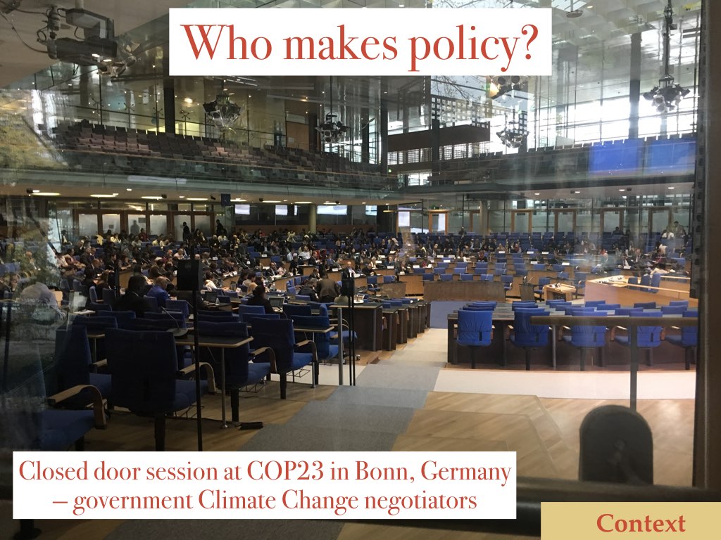 COP23 negotiators in Bonn Germany Slide 5 of my talk on communicating your science to policymakers