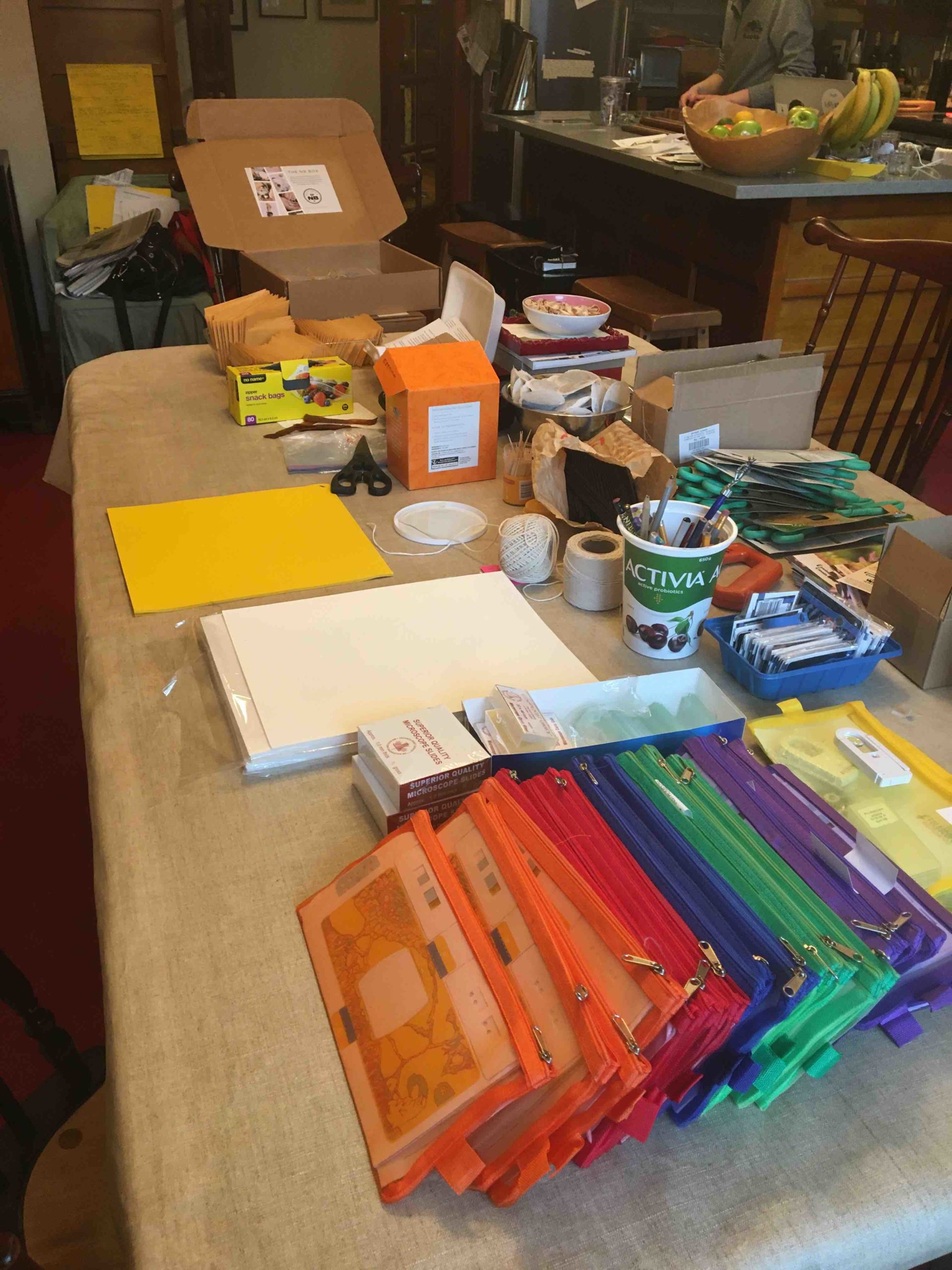 Assembling student field course kits