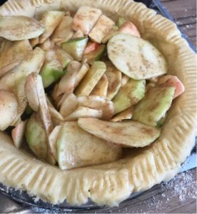 Heritage variety apple pie